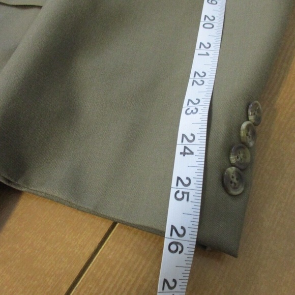 Polo Ralph Lauren Sport Coat Men Blazer 40L 100% Wool Beige Brown 2 Button - Picture 9 of 13